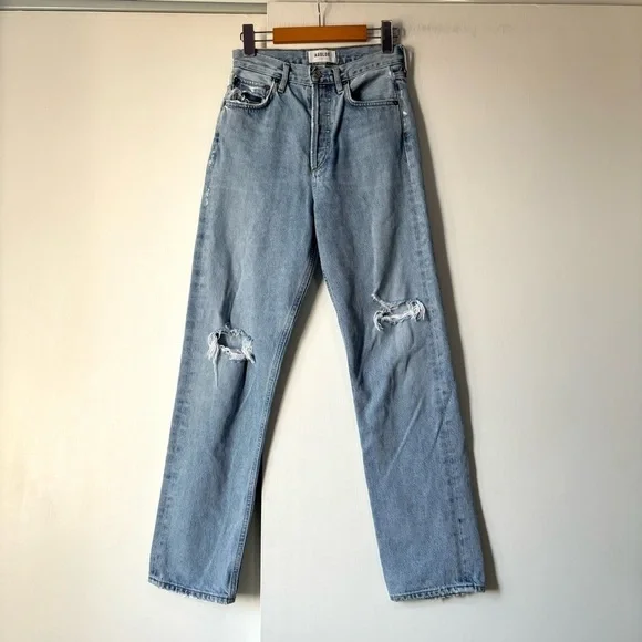 Agolde 90's Mid Rise Loose Fit in Captured - Picture 2 of 11